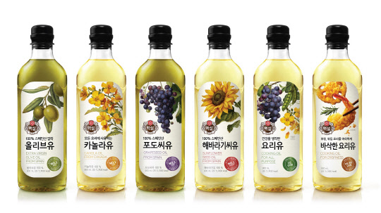 CJ제일제당 백설 고급유 6종 이미지 [CJ제일제당 제공]